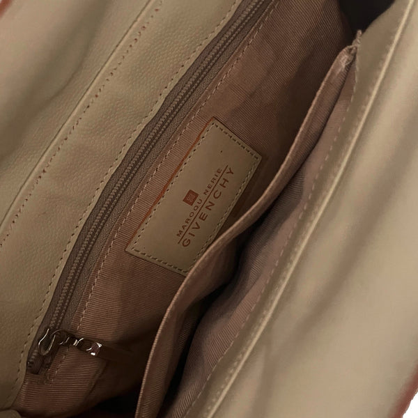 Givenchy Tan Logo Shoulder Bag - Handbags