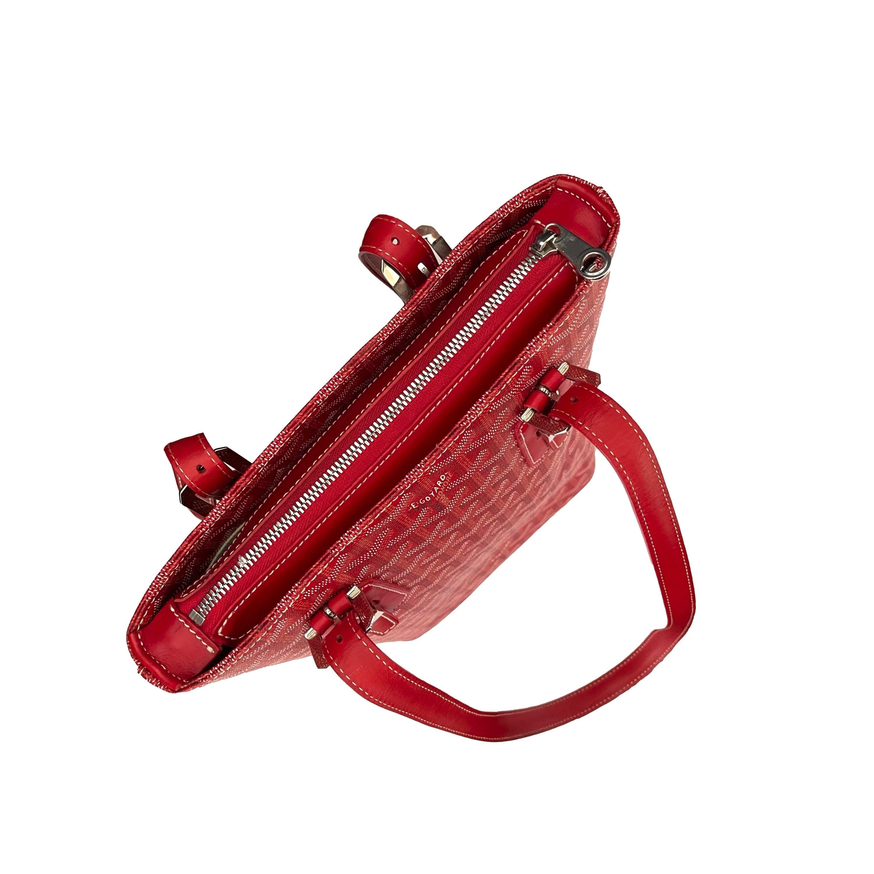 Goyard Red Belt + Lighter ETAI