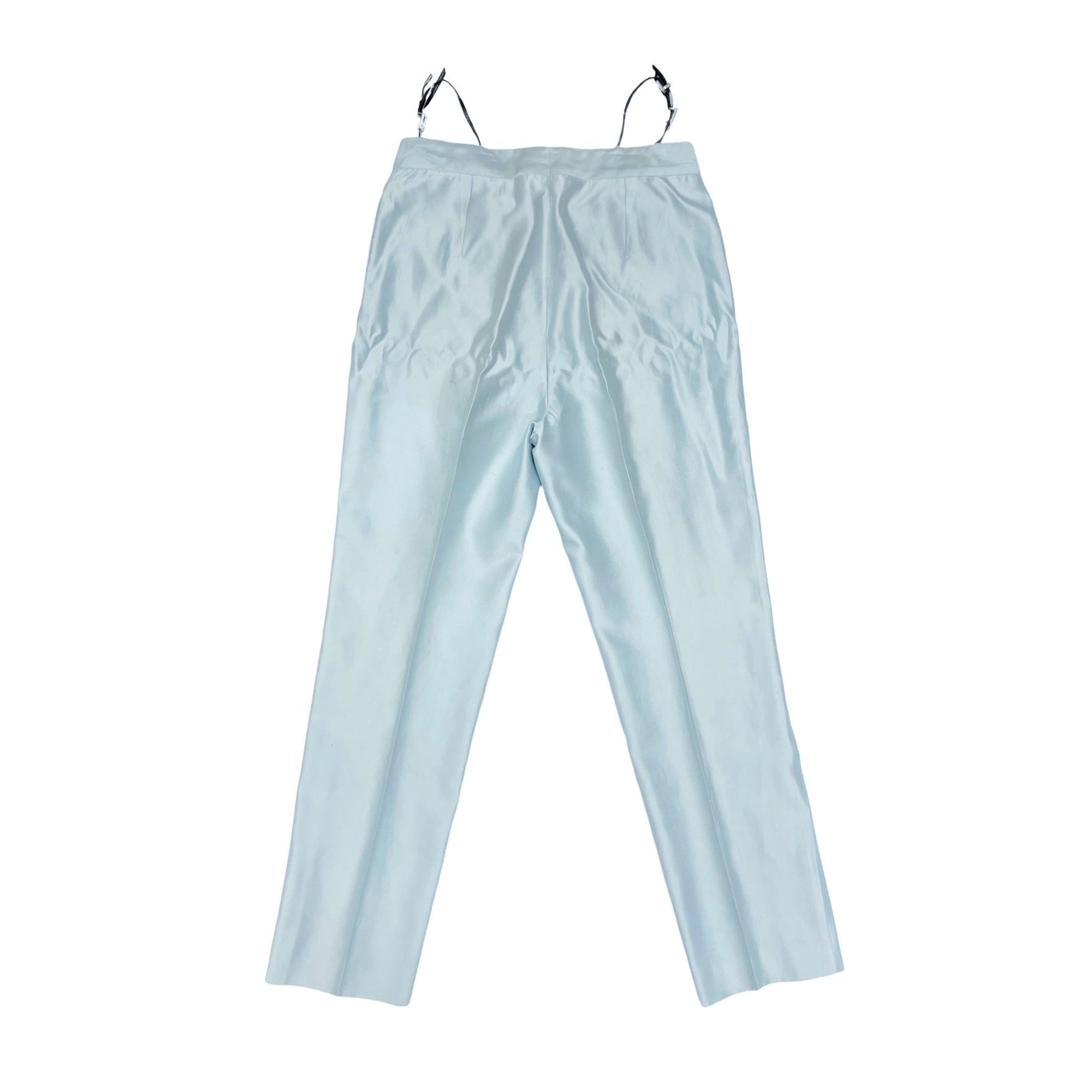 Gucci Baby Blue Rhinestone G String Trousers - Apparel