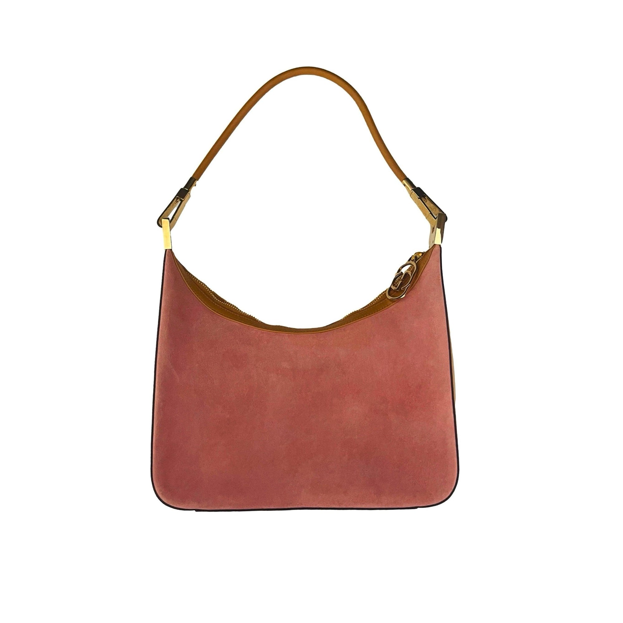 Gucci Baby Pink Suede Shoulder Bag - Handbags