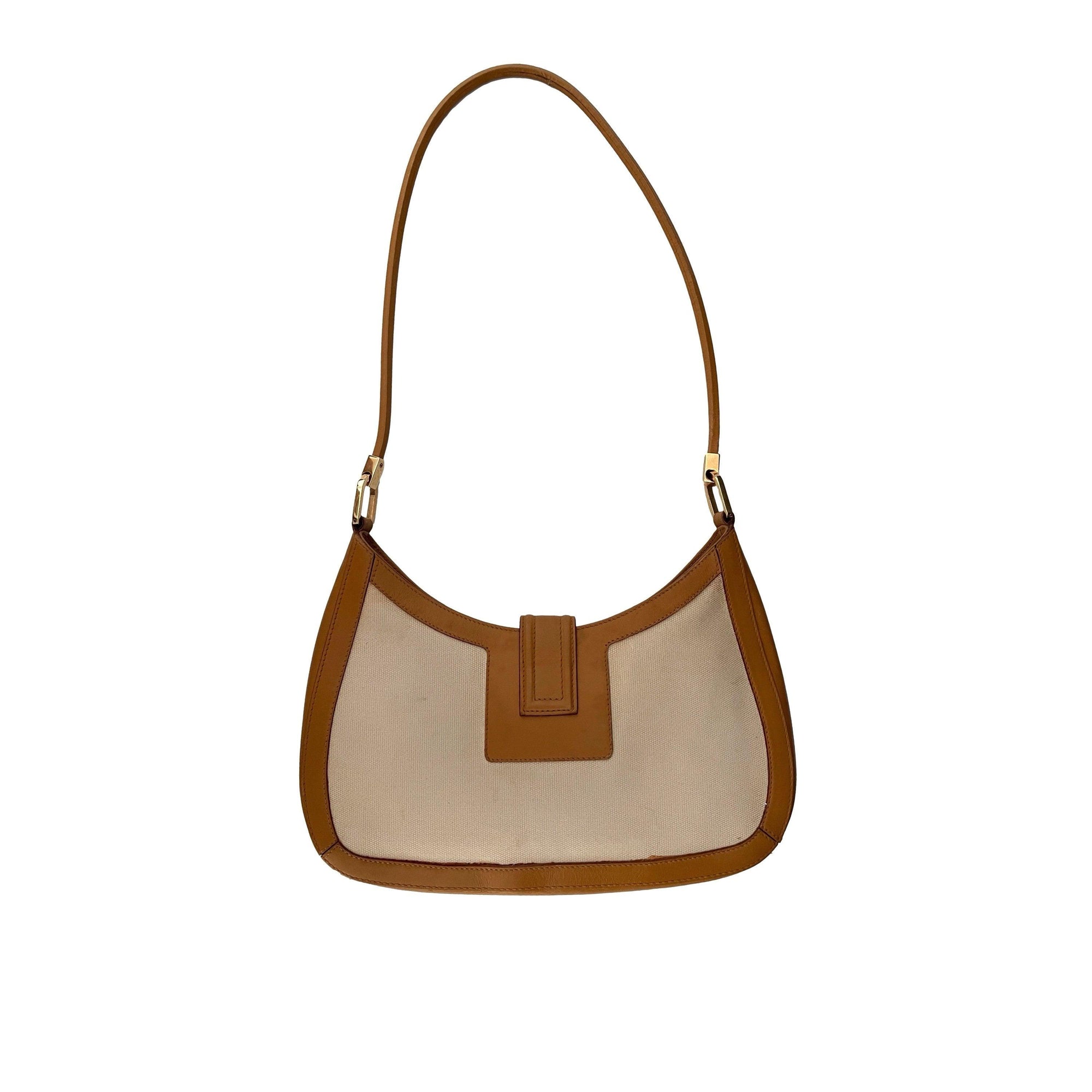 Gucci Beige Logo Shoulder Bag - Handbags