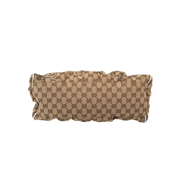 Gucci Beige Monogram Hobo Bag - Handbags