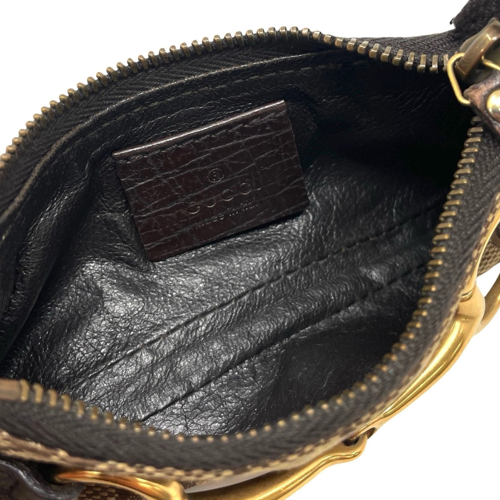 Gucci Beige Monogram Micro Bag - Handbags