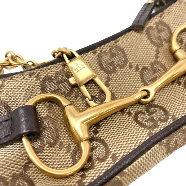 Gucci Beige Monogram Micro Bag - Handbags