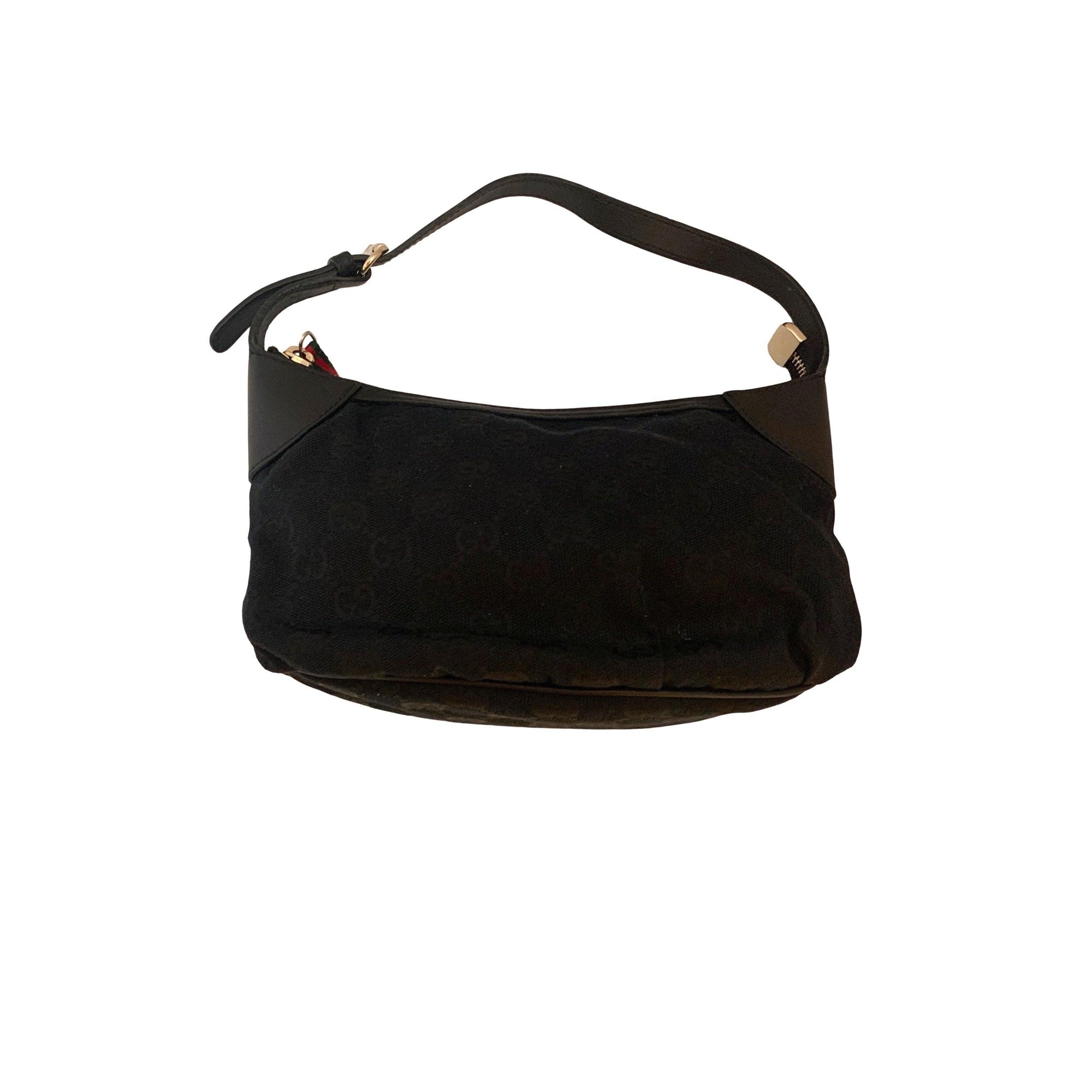 Gucci Black Canvas Mini Shoulder Bag - Handbags