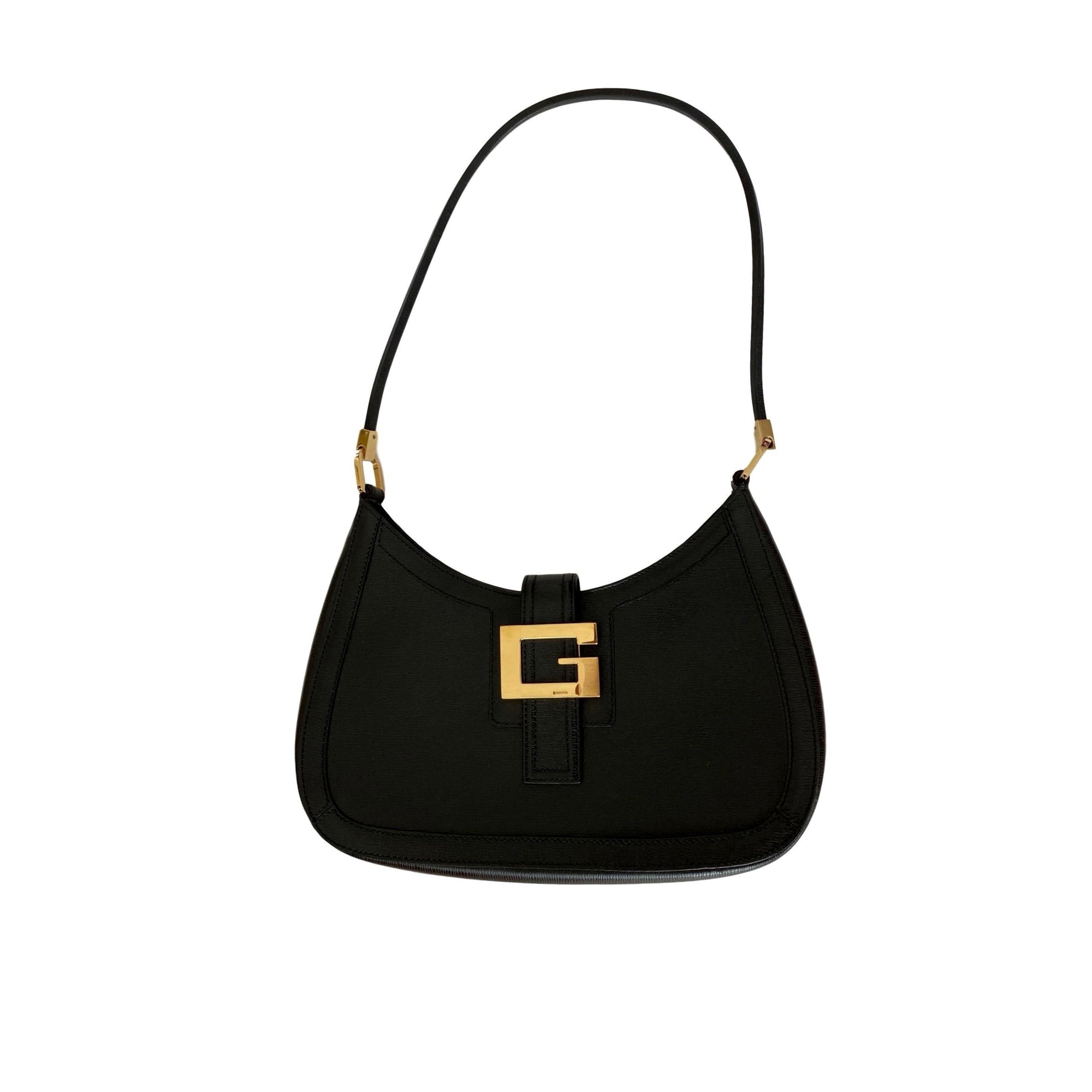 Gucci Black Logo Shoulder Bag - Handbags