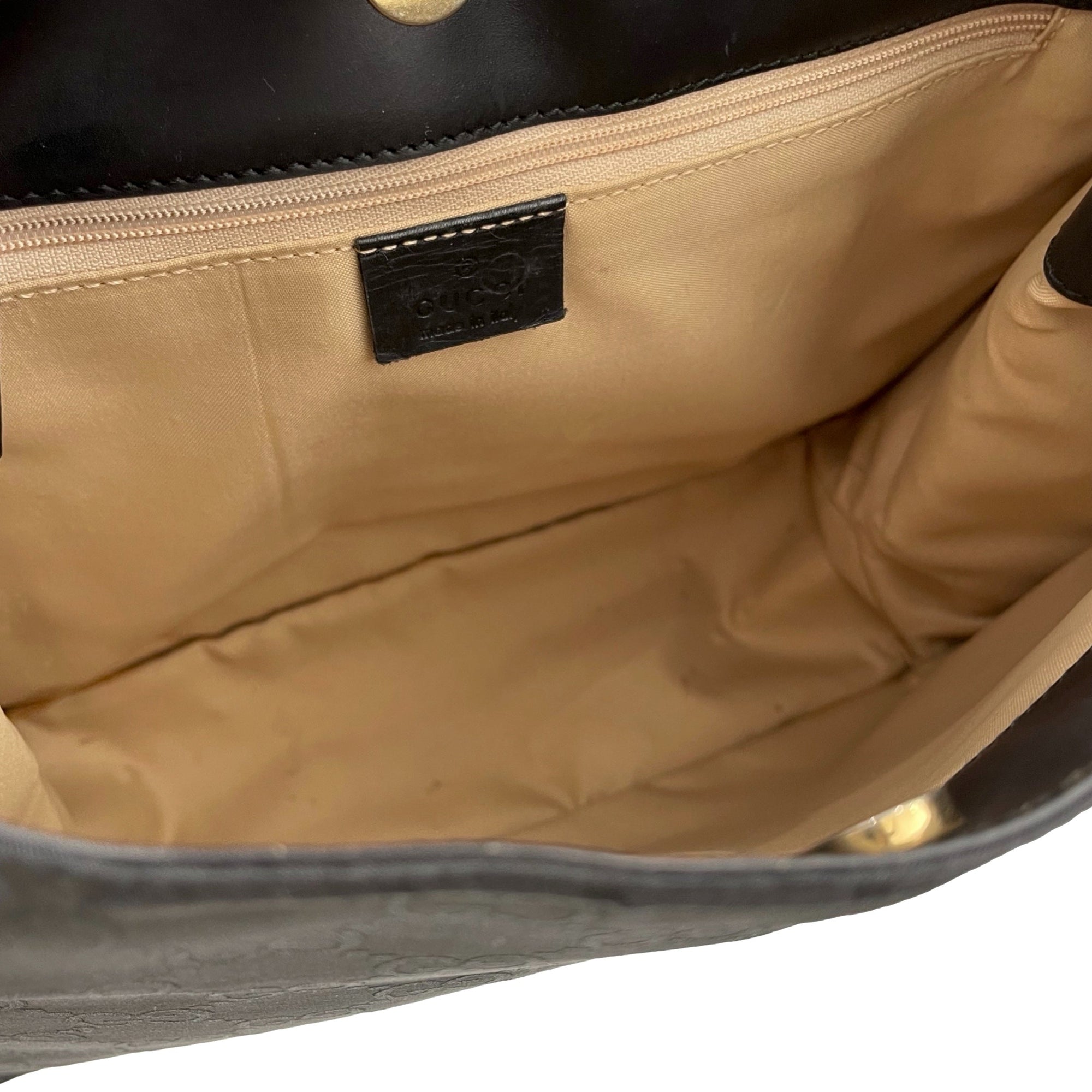 Gucci Black Logo Shoulder Bag - Handbags