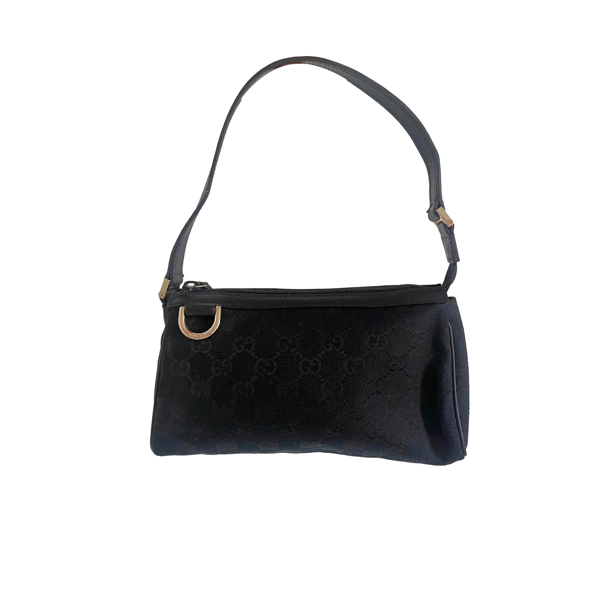 Vintage Gucci Black Leather Shoulder Bag – Treasures of NYC