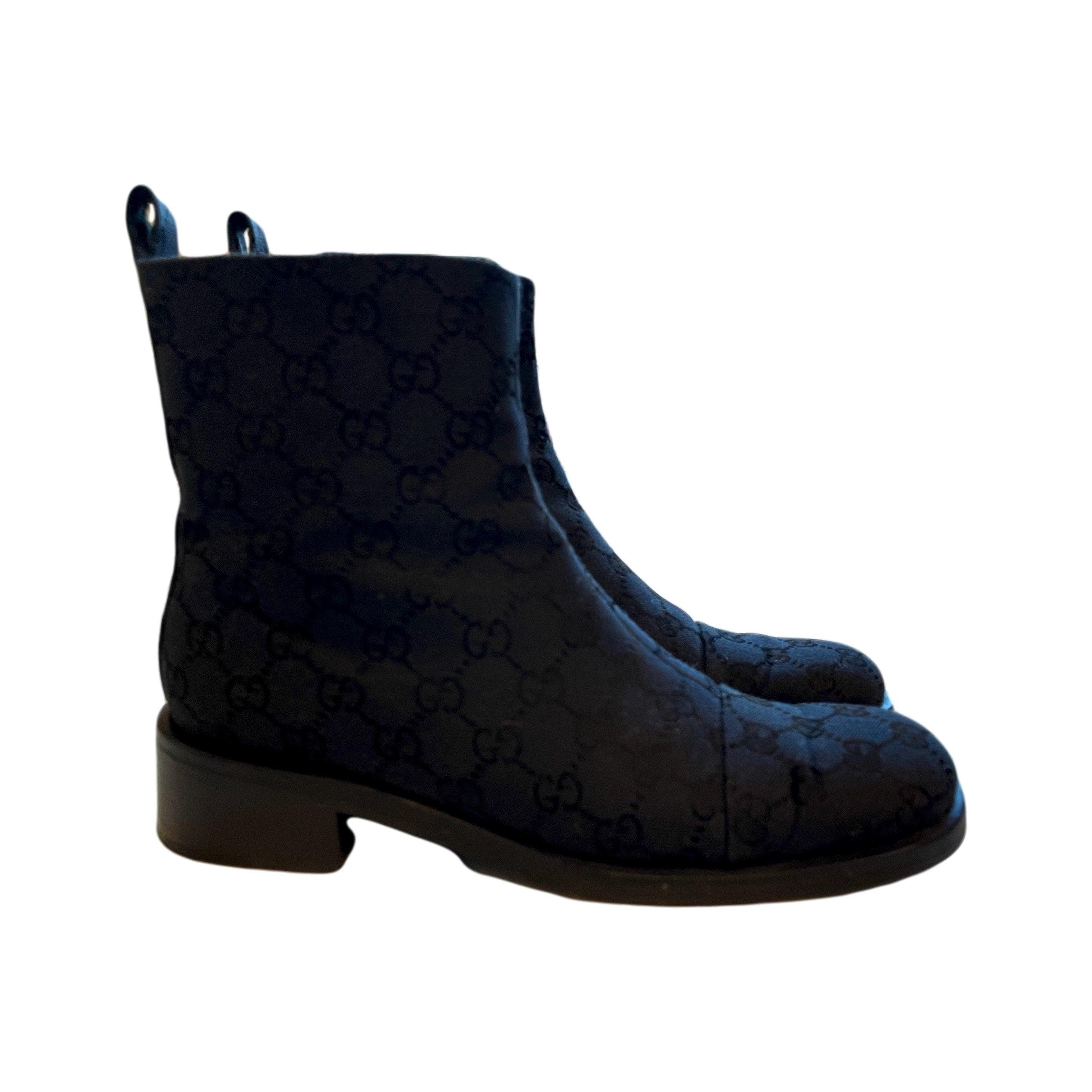 Treasures of NYC - Gucci Black Monogram Boots
