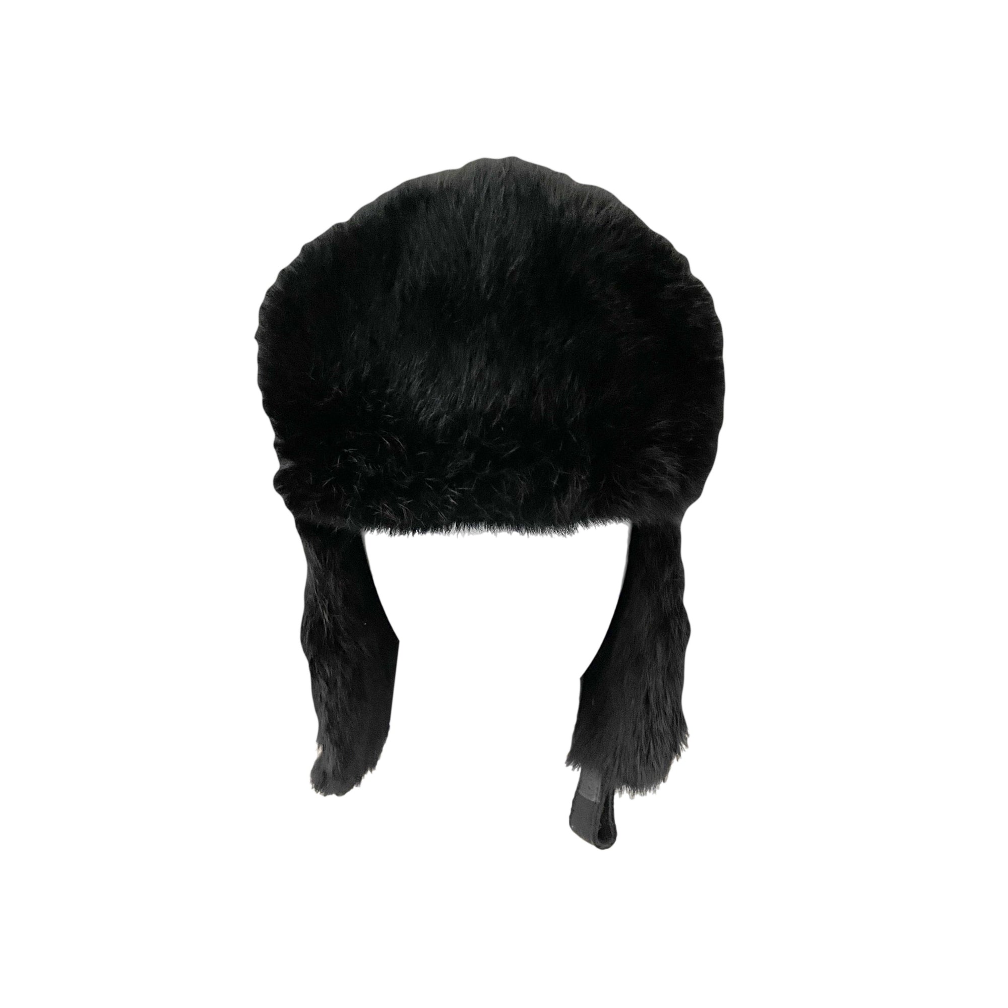 Gucci Black Monogram Fur Hat - Accessories
