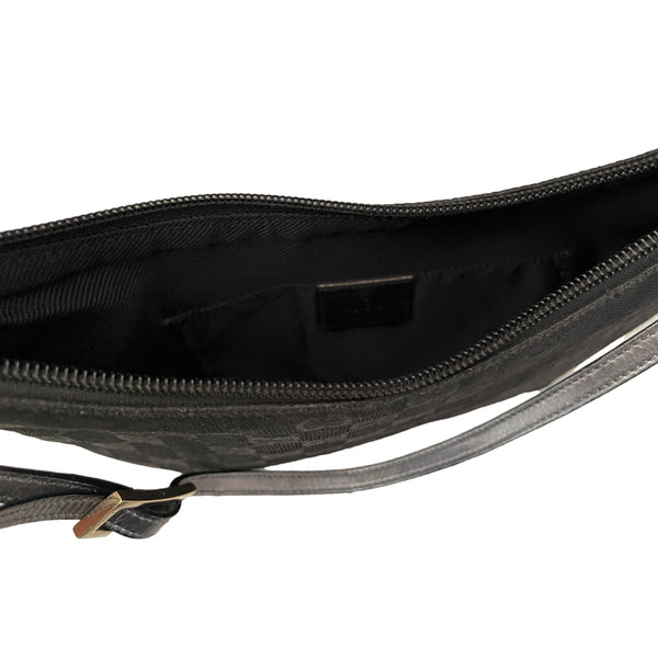 Gucci Black Monogram Shoulder Bag - Handbags