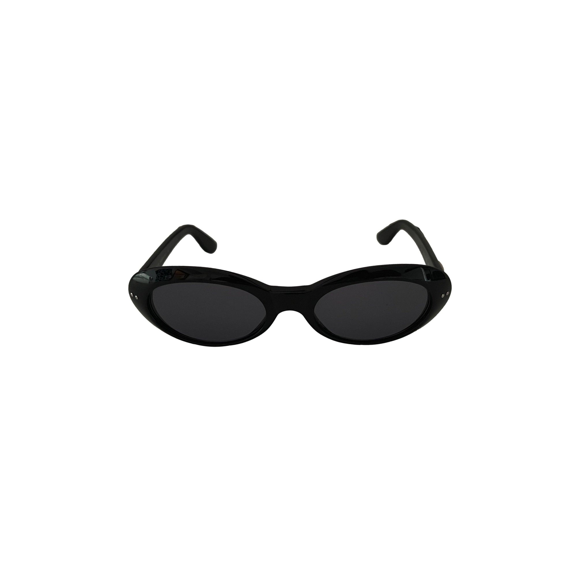 Gucci Black Oval Sunglasses - Sunglasses