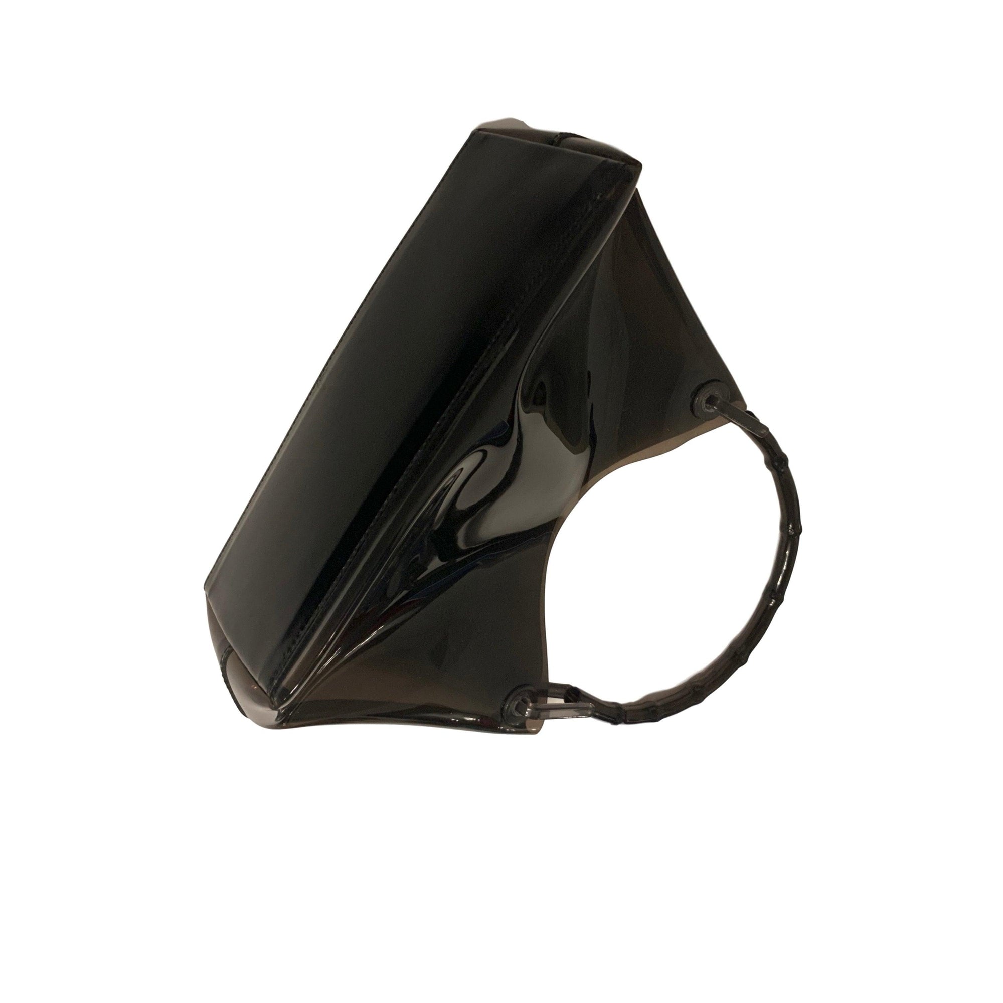 Gucci Black Translucent Bamboo Top Handle - Handbags