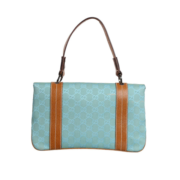Gucci Blue Canvas Shoulder Bag - Handbags