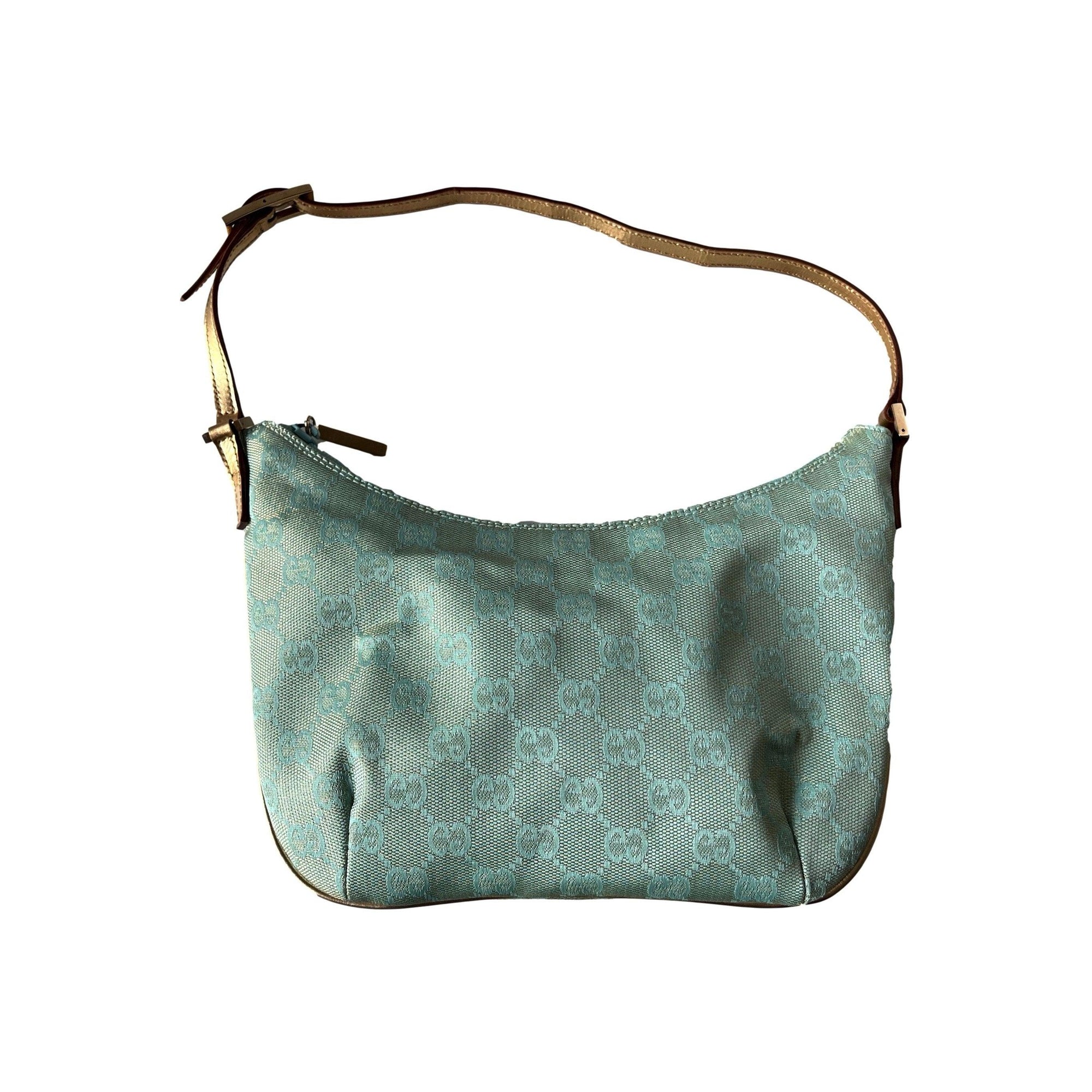 Gucci Blue Iridescent Monogram Bag - Handbags