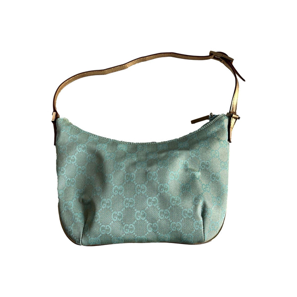 Gucci Blue Iridescent Monogram Bag