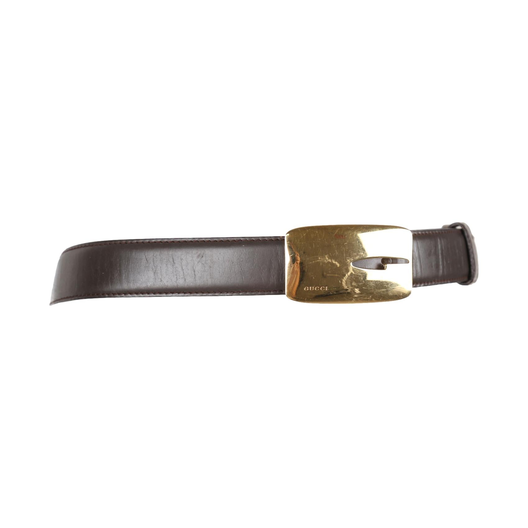 Gucci Brown G Logo Belt - Accessories