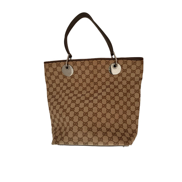 Gucci Brown Monogram Canvas Tote - Handbags