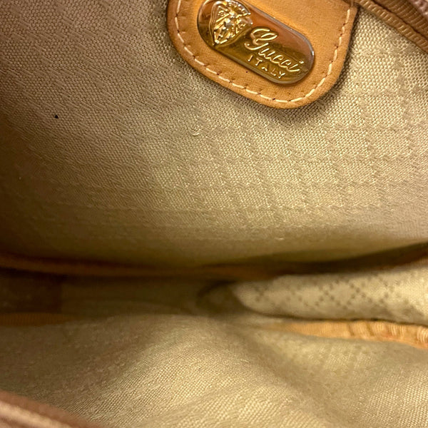 Gucci Brown Monogram Crossbody Bag - Handbags