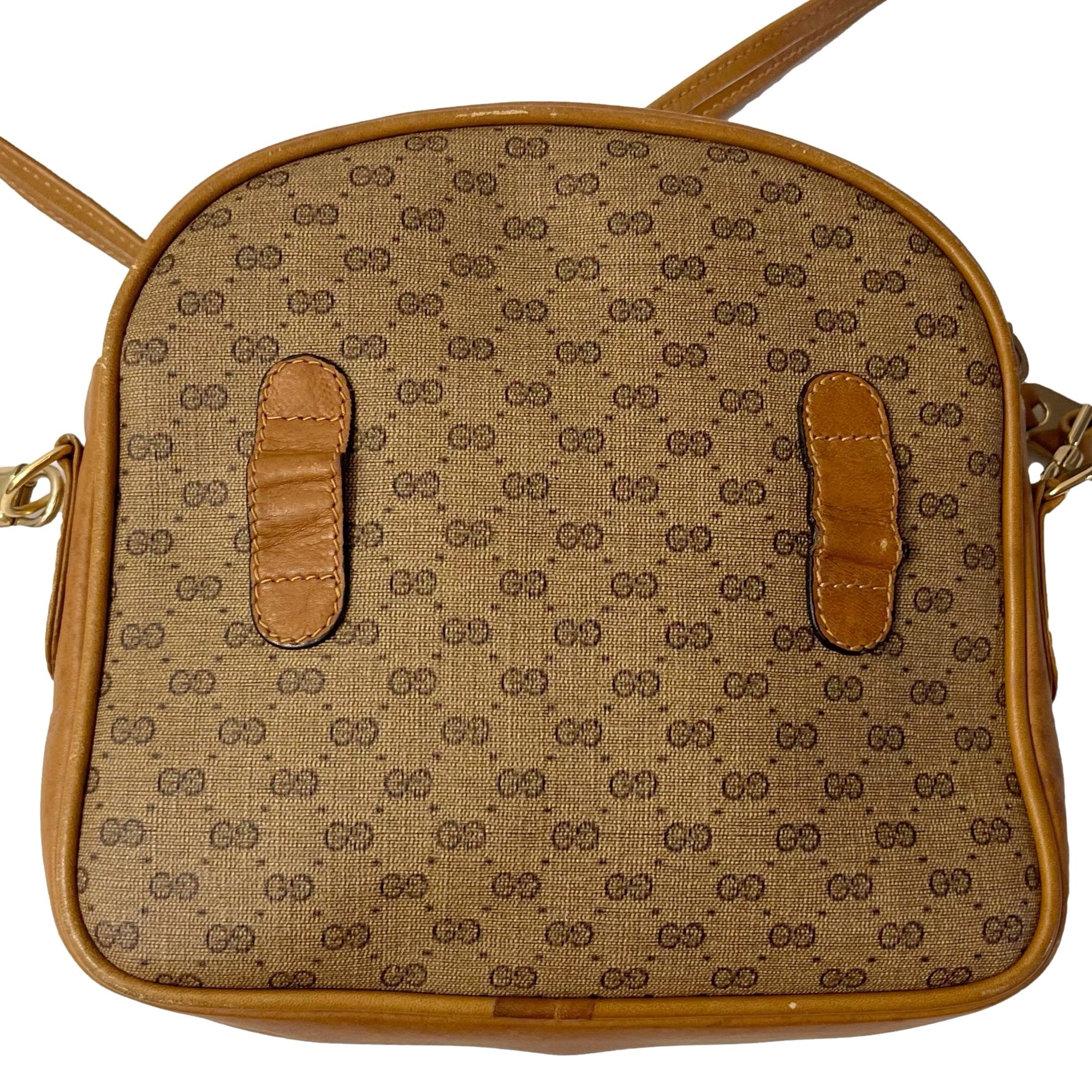 Gucci Brown Monogram Crossbody Bag - Handbags