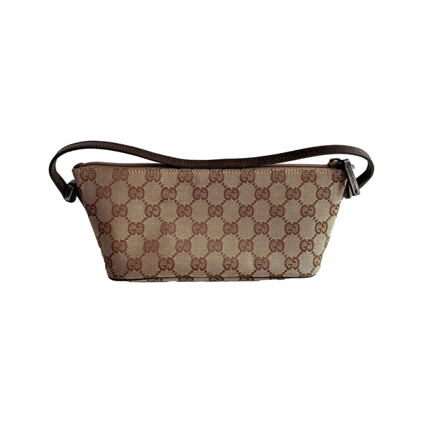 Gucci Brown Monogram Mini Bag - Handbags