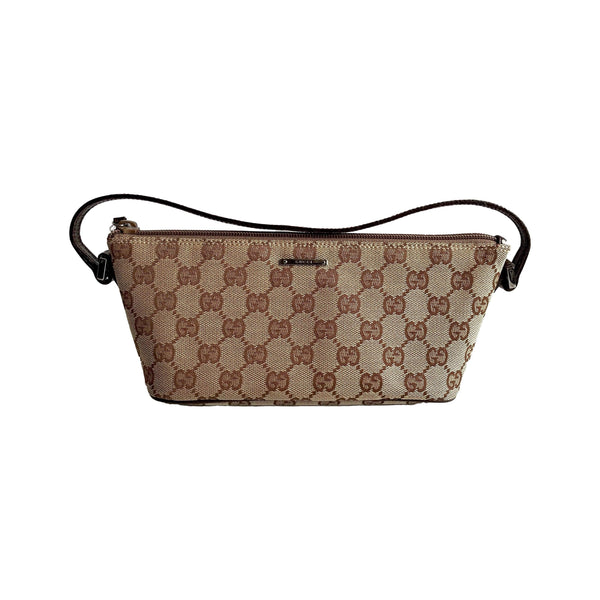 Gucci Brown Monogram Mini Bag - Handbags