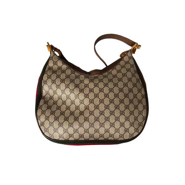 Gucci Brown Monogram Shoulder Bag - Handbags