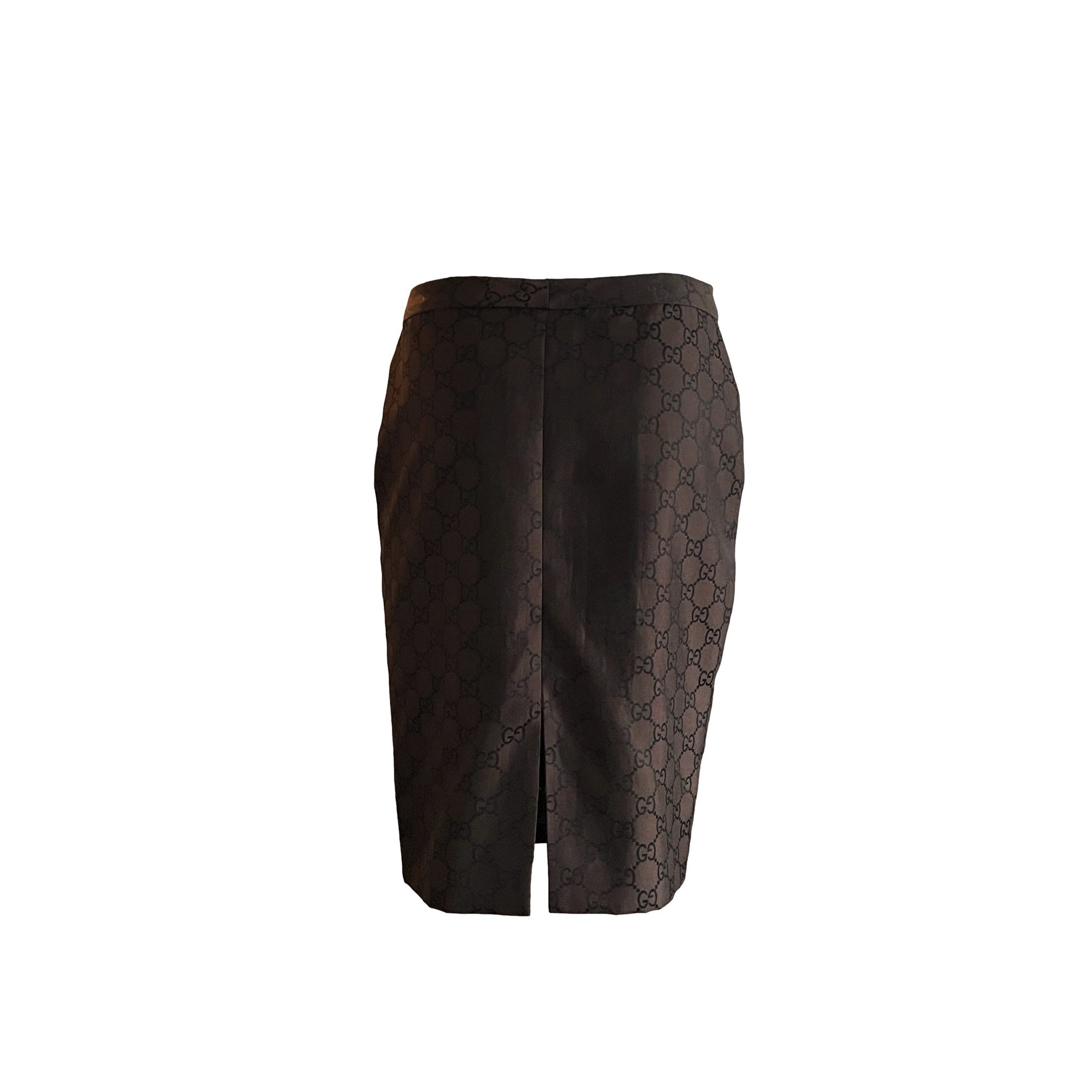 Gucci Brown Monogram Skirt - Apparel