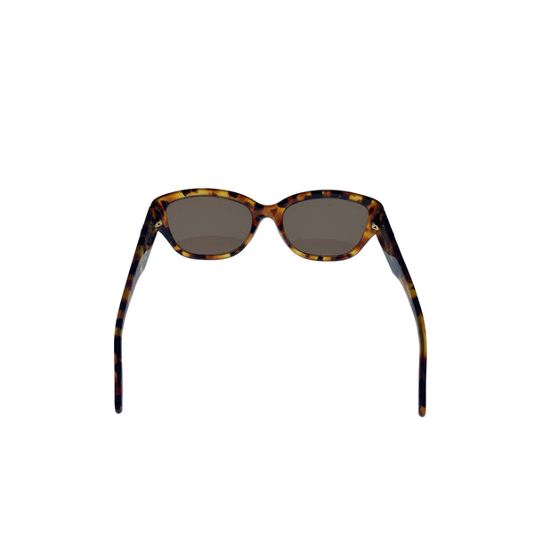 Gucci Brown Tortoise Logo Sunglasses - Sunglasses
