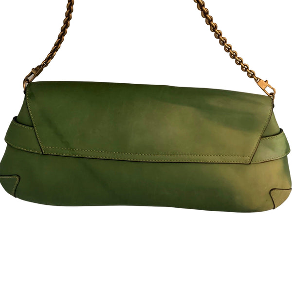 Gucci Green Chain Shoulder Bag - Handbags