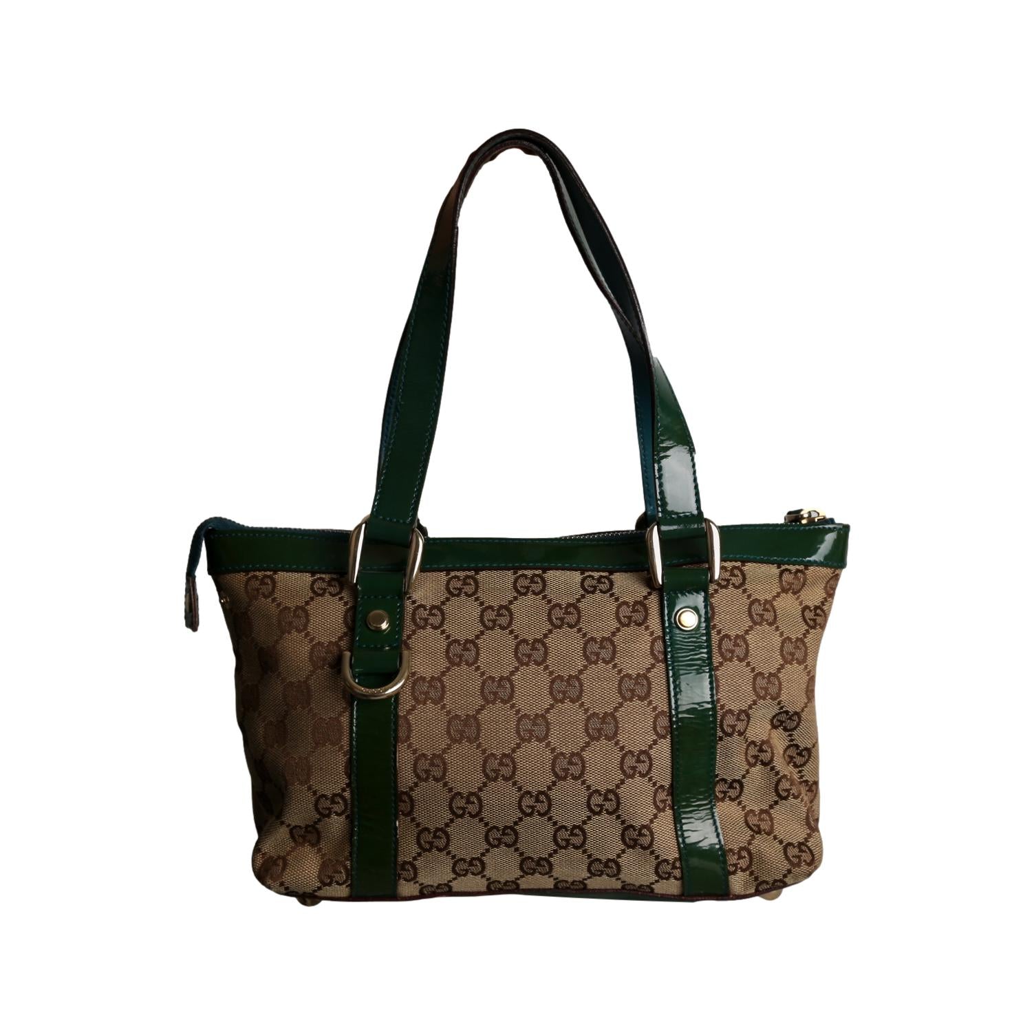 Gucci Green Logo Shoulder Bag - Handbags