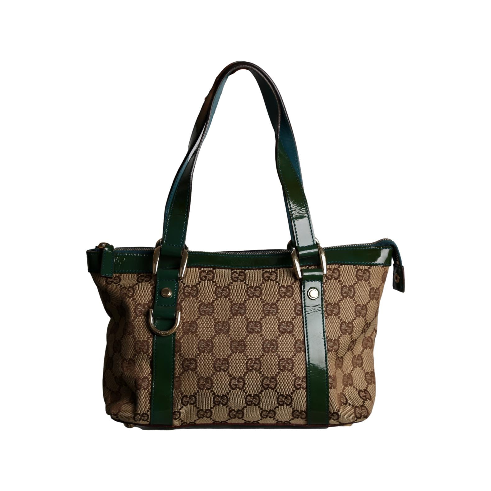 Gucci Green Logo Shoulder Bag - Handbags