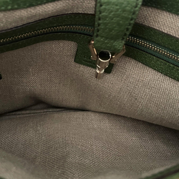 Gucci Green Suede Beaded Shoulder Bag - Handbags