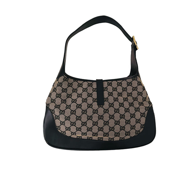 Gucci Grey Logo Shoulder Bag - Handbags