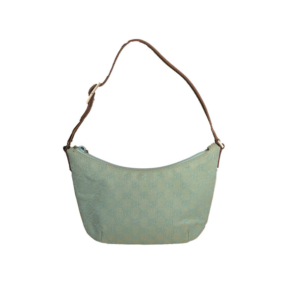 Gucci Iridescent Baby Blue Monogram Shoulder Bag - Handbags