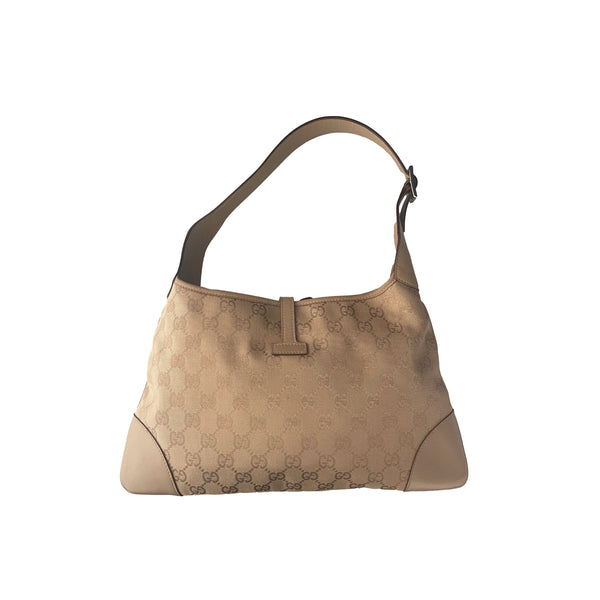 Gucci Nude Monogram Clasp Shoulder Bag - Handbags