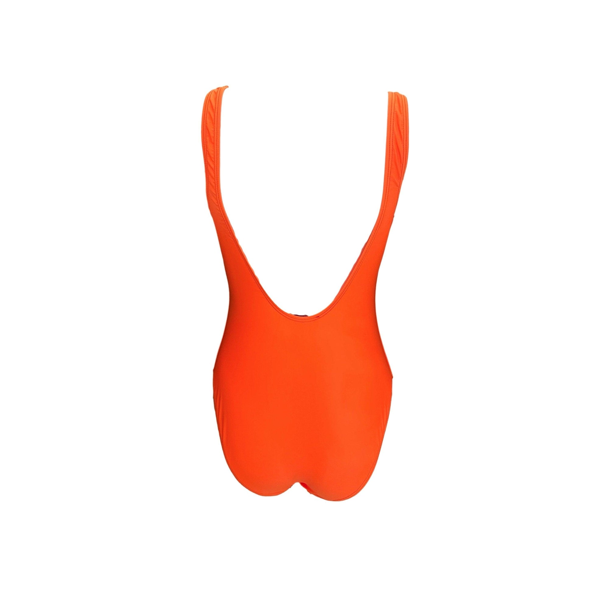 Gucci Orange Logo One Piece - Swimwear