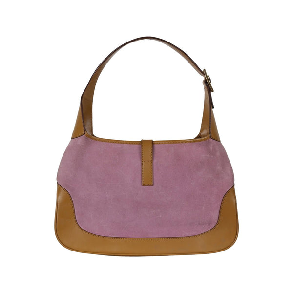 Gucci Pink Suede Jackie Bag - Handbags