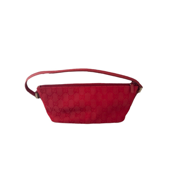 Gucci Red Monogram Mini Bag - Handbags