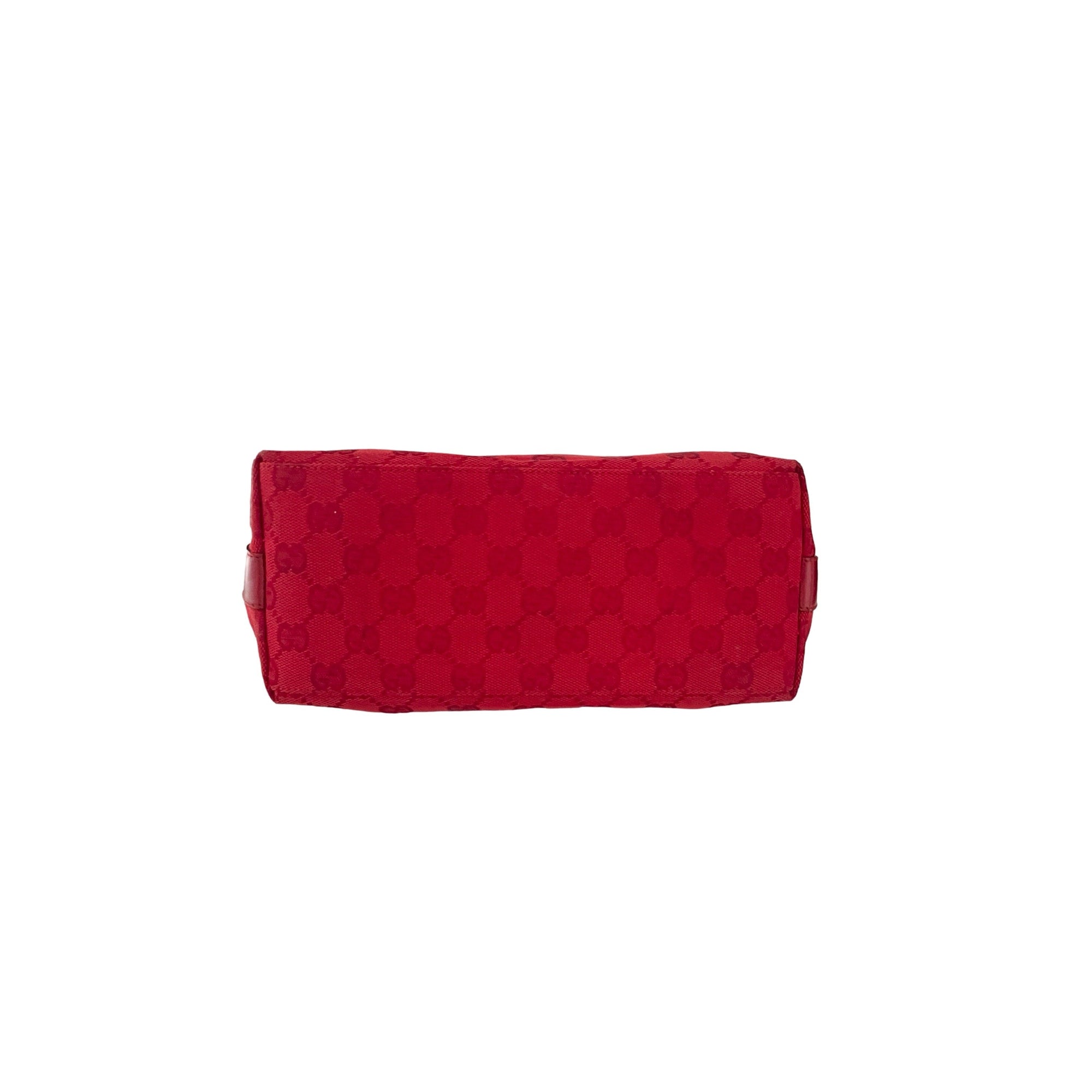 Gucci Red Monogram Shoulder Bag - Handbags