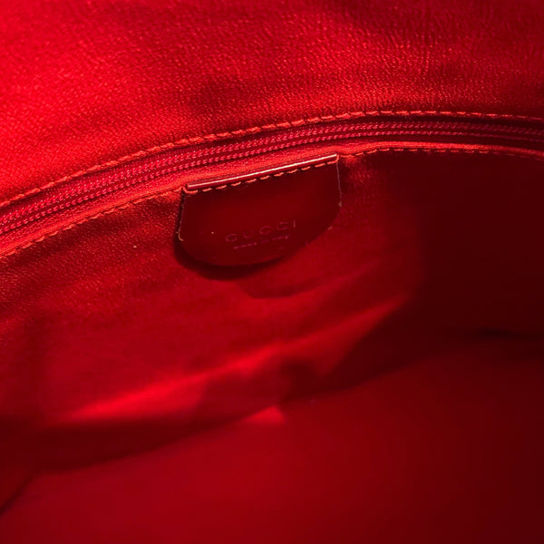Gucci Red Monogram Velvet Shoulder Bag - Handbags