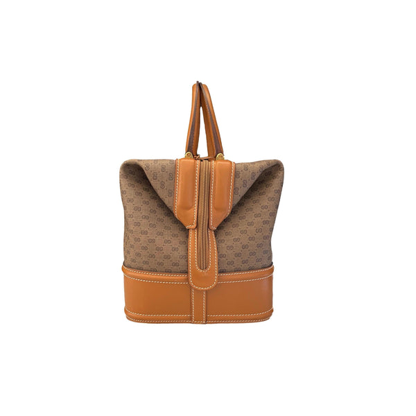 Gucci Tan Monogram Doctor Bag - Handbags