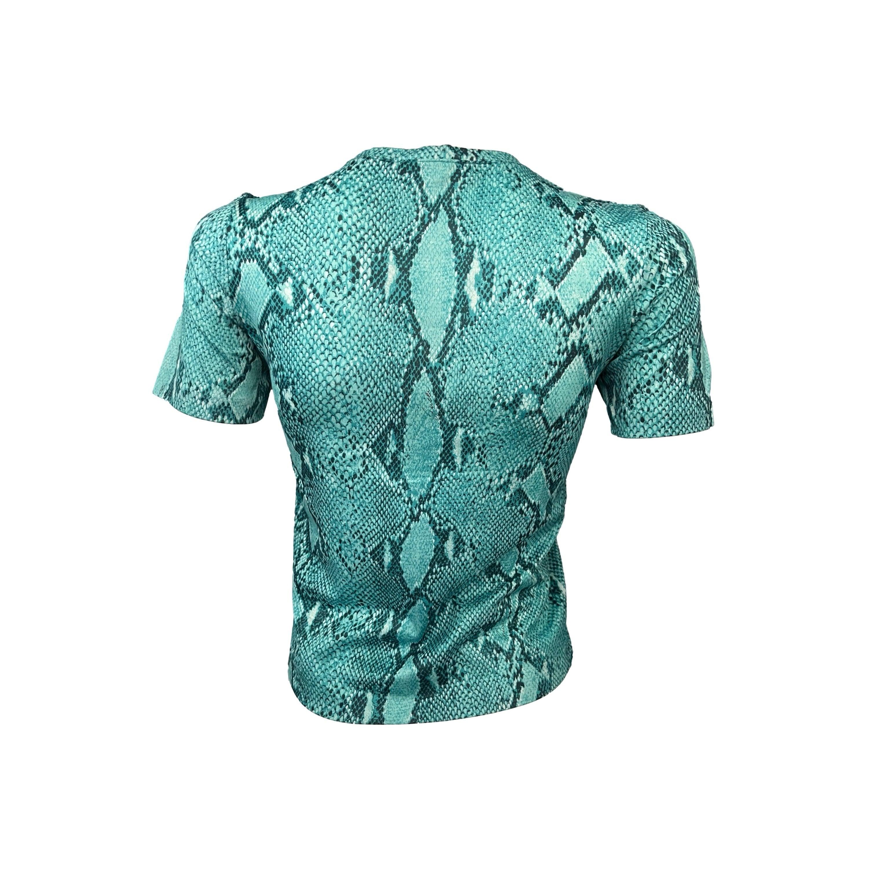 Treasures of NYC - Gucci Teal Snake Print Top