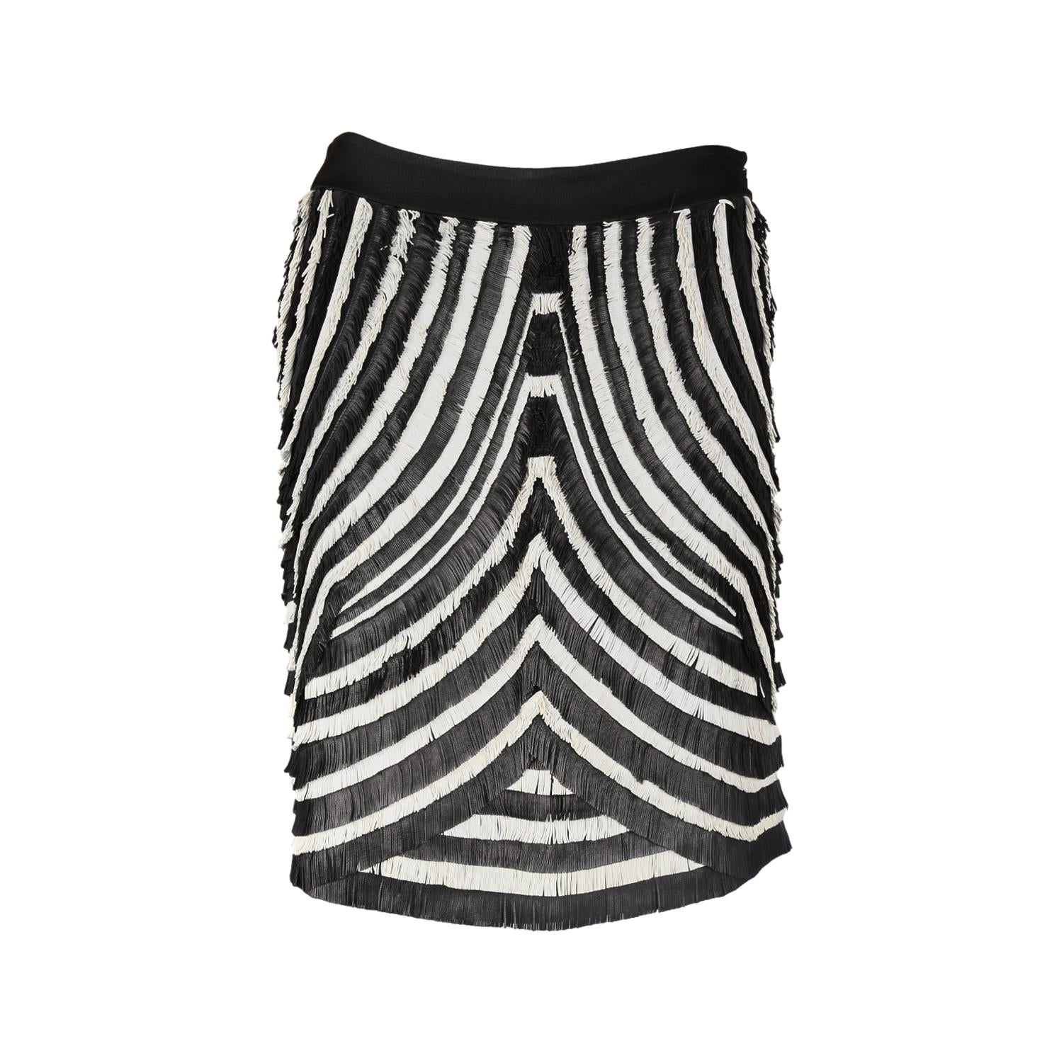 Gucci Zebra Fringe Skirt - Apparel