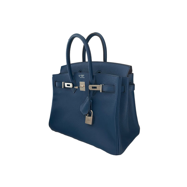 Hermes Blue 25cm Birkin - Handbags