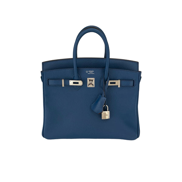 Hermes Blue 25cm Birkin - Handbags