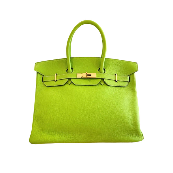 Lime green hermes birkin bag Clearance