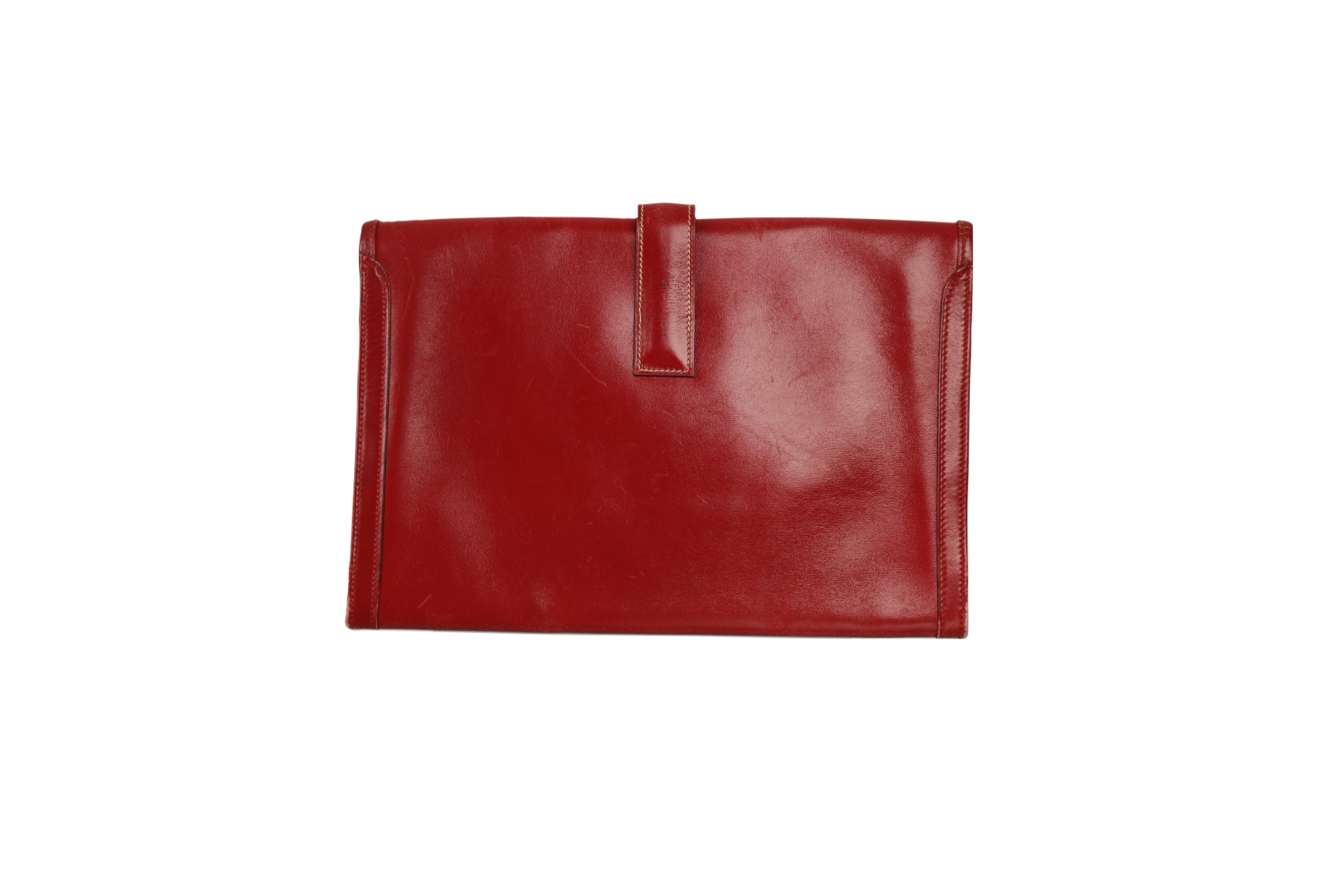 Hermes Red Jige Clutch Bag - Handbags