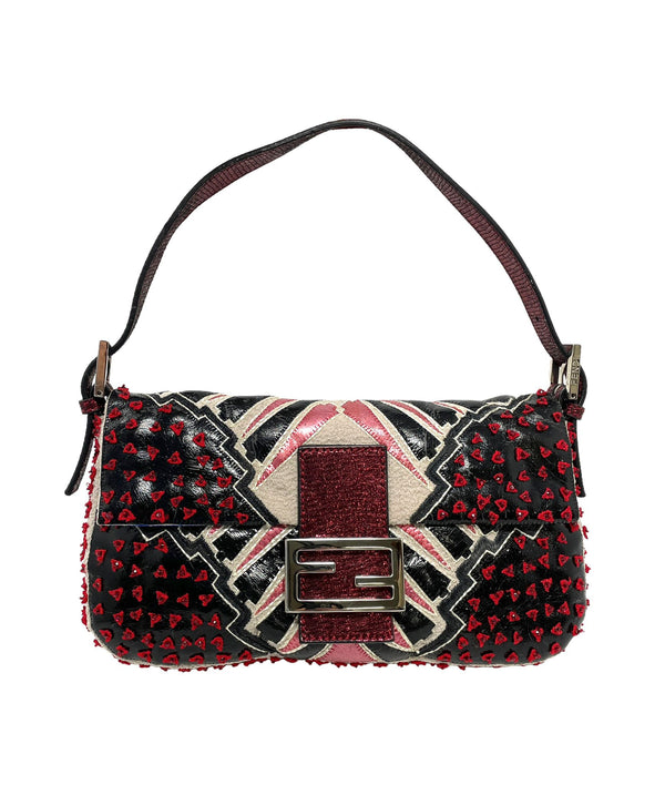 Fendi Multicolor Beaded Baguette Bag