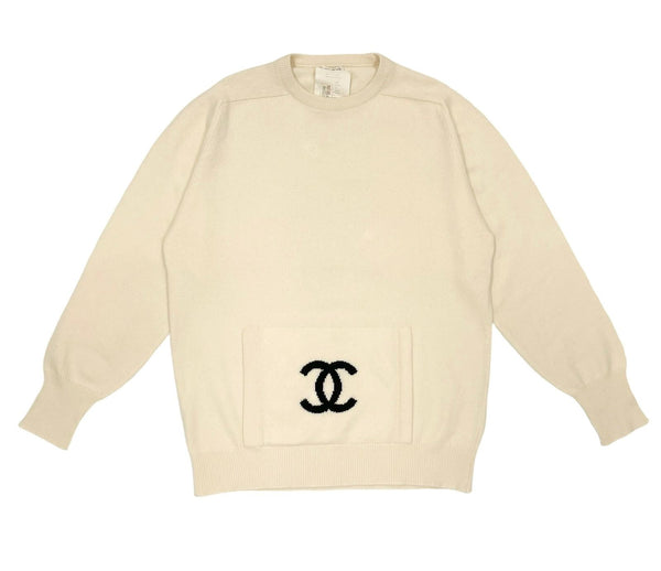 Beige chanel crewneck Clearance